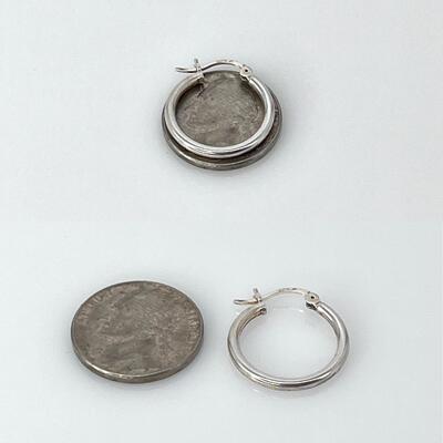 Sterling Silver (925) ~ Hoop Earrings (EK)
