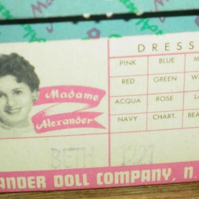 1973 Madame Alexander 12" Beth from Little Women Excellent in Original Box