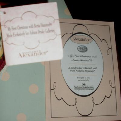 Madame Alexander 8" My First Christmas with Berta Hummel in Original Box