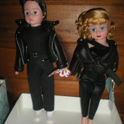 Fabulous Madame Alexander Special Edition Grease Set Featuring Danny & Sandy 10" dolls 75th Anniversary