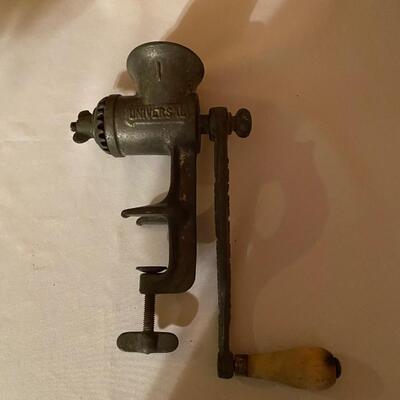 Antique universal meat grinder