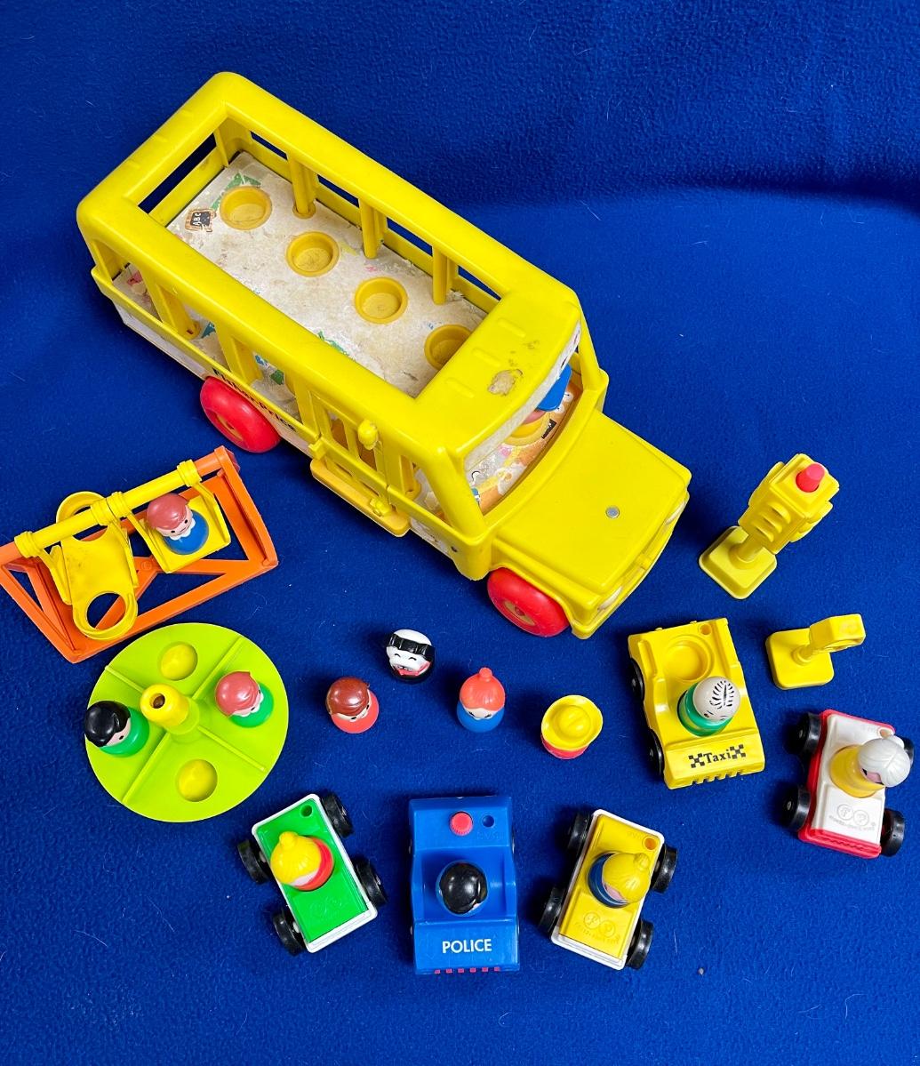 Fisher-Price Little People Mixed Lot Bus Playground Cars | EstateSales.org