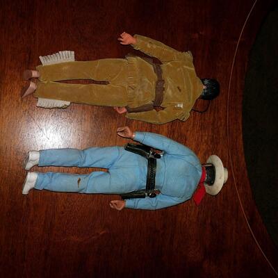 Vintage Lone Ranger and Tonto dolls