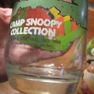 Vintage 'Camp Snoopy Collection' Drinking Glasses by McDonald's- Four Pieces