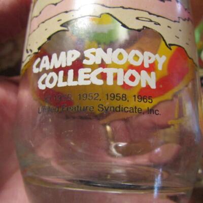 Vintage 'Camp Snoopy Collection' Drinking Glasses by McDonald's- Four Pieces