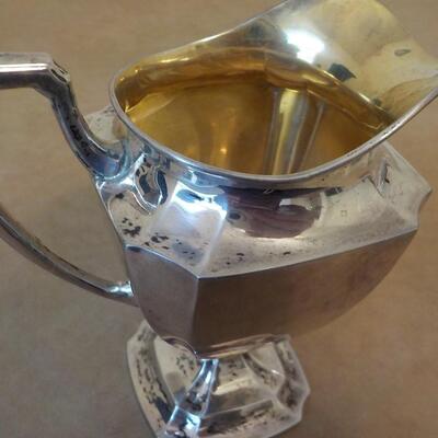 1/2 pint Juice sterling silver pitcher by Crown.