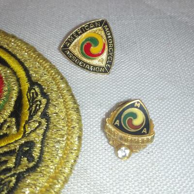 AMA Life Member Patch and Pins - Lot 1