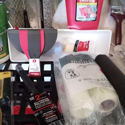 LOT 144  PAINTING SUPPLIES AND MORE