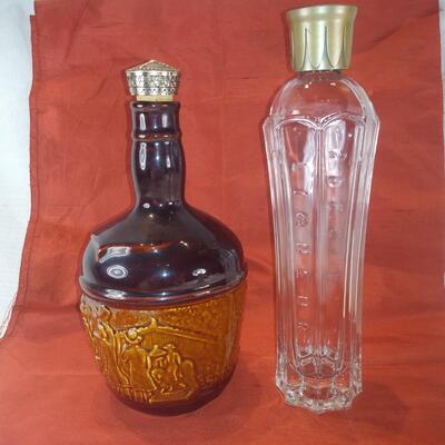 Whiskey Bottle Pair