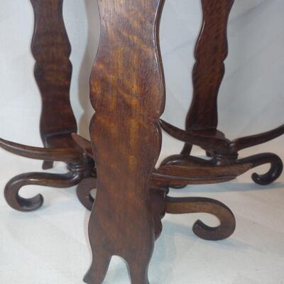 Grouping of Asian Style Plate Stands