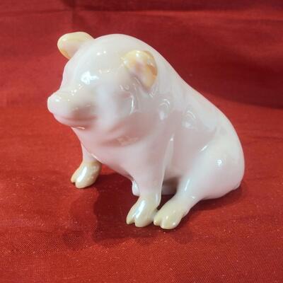 Belleek China Pig