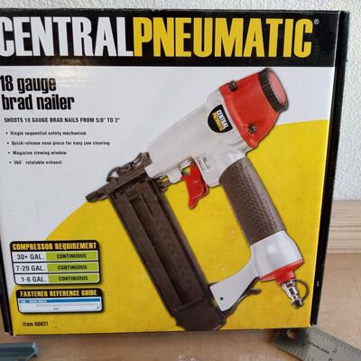 LOT 151  PNEUMATIC NAILER/STAPLER, COMBINATION WRENCHES AND MORE