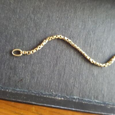 14K Gold Woven Chain Bracelet