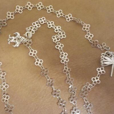 Crystal Star and double 38 in. chain. Brilliant looking.