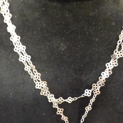 Crystal Star and double 38 in. chain. Brilliant looking.