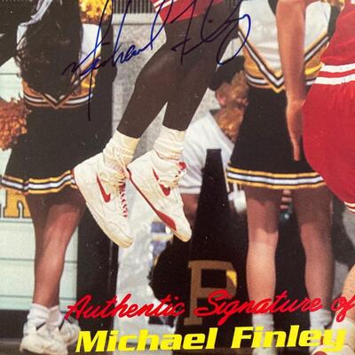 Michael Finley  Signed 8x10 signature rookies signed
