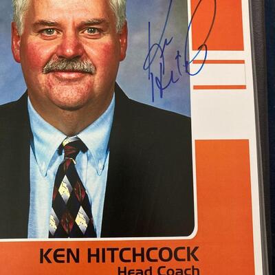 Ken Hitchcock Head Coach 8x10 Signed Philadelphia Flyers Card