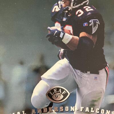 Jamal Anderson Falcons 8x10 Signed Card