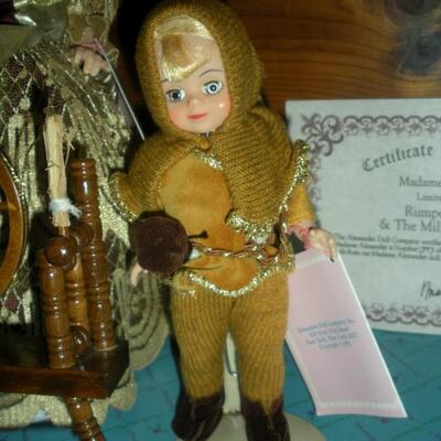 1992 Madame Alexander Rumplestiltskin and The Miller's Daughter in box with Spinning Wheel RARE!