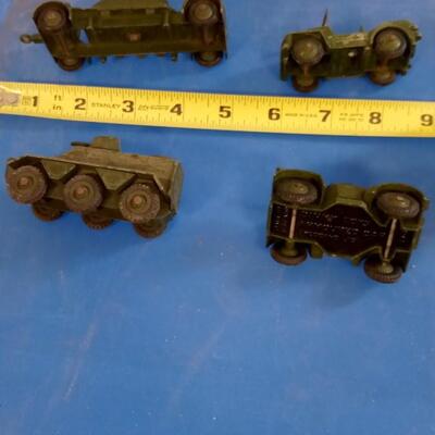 LOT 169   FOUR MILITARY DINKY VEHICLES