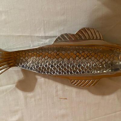 Pewter fish tray, new