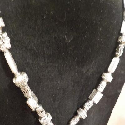 Super Designed and crafted  Sterling Necklace with Stones.