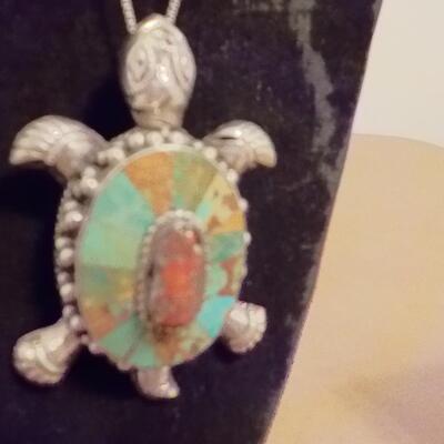 Multi-Stone Sterling hand crafted Necklace.