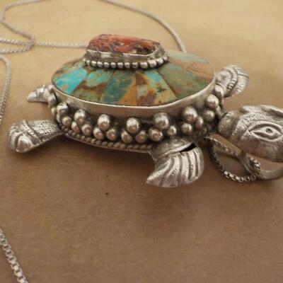 Multi-Stone Sterling hand crafted Necklace.