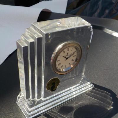 Marquis Water Ford Crystal table clock.