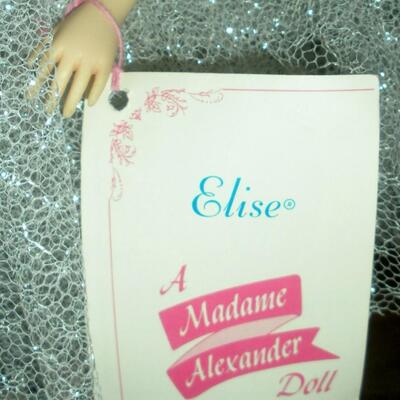 1966 Madame Alexander 17" Elisa Ballerina in Silver tutu.  In Original Box.