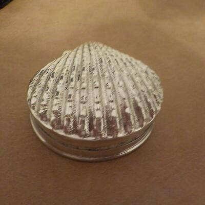 Sterling silver trinket box.
