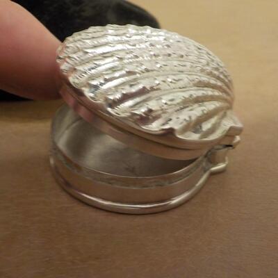 Sterling silver trinket box.