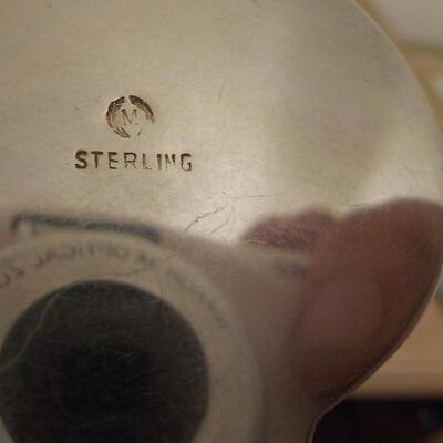 Sterling silver trinket box.