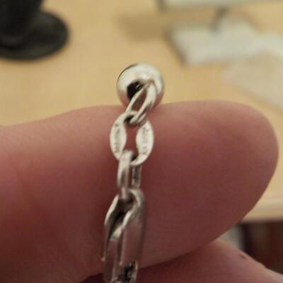 20 in. Sterling silver Bead Necklace.