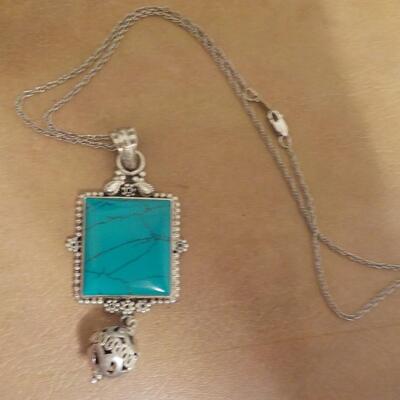 Sterling silver Turquois necklace.