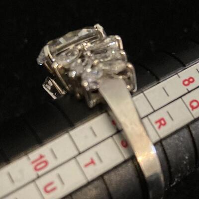 Sterling .925 Ring with CZ Oval Cut Size 9
