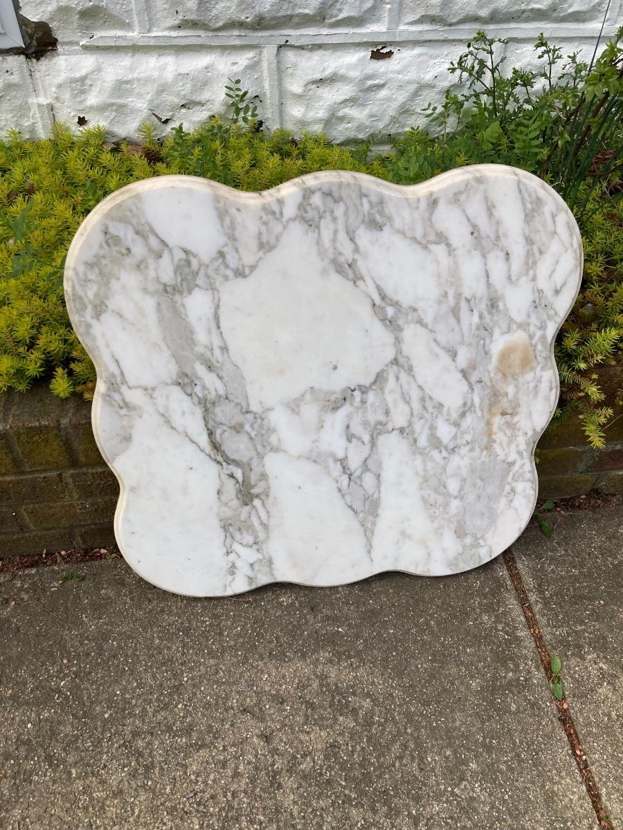Antique marble table top replacement 24” x 24”