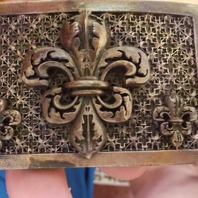 Sterling silver belt buckle. King Baby.