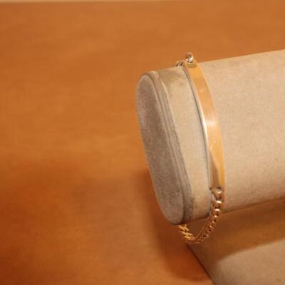 Sterling silver 1/2 curb and chain.