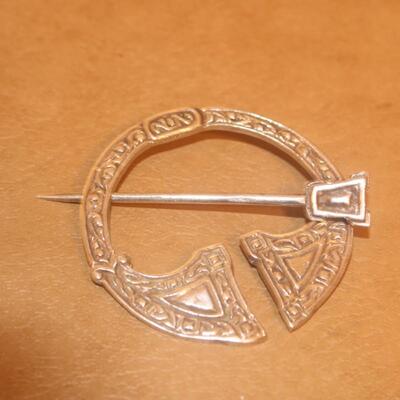 Sterling art deco hair pin.