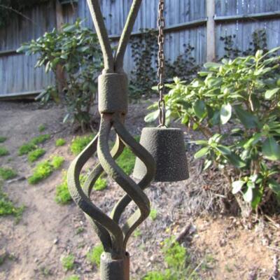 Pair of Wrought Metal Post Garden Torches
