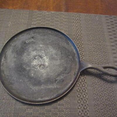 Vintage Cast Iron Griddle Pan with Cast Mark- #8