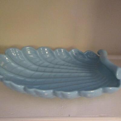 Glazed Ceramic Seashell Dish