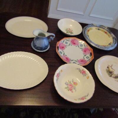 Collection of Dishware- Assorted Sizes, Types, and Makers