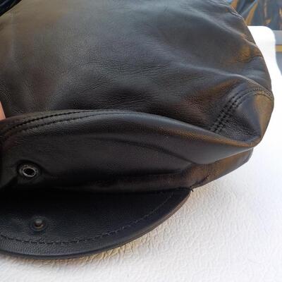 Leather Scully Hat , Italy, ( Bailey" sz large.