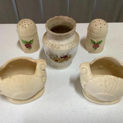 Antique pottery pieces