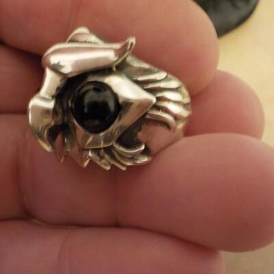 Sterling silver OWL ring sz. 7.5