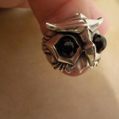 Sterling silver OWL ring sz. 7.5