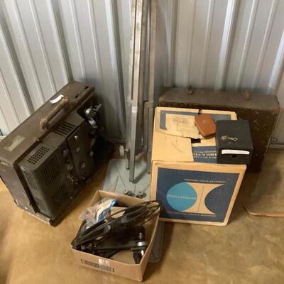 Antique camera and projectors