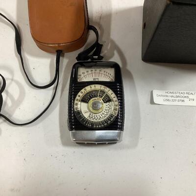 Antique camera and projectors